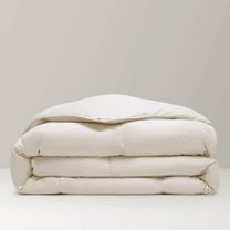 REWARDOWN Kapok Down Comforter King Size, Recycled White Down and Kapok Filling All Season Duvet- 8 Corner Tabs and Machine Washable