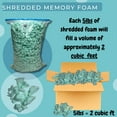 thumbnail image 2 of Dogbed4less 5 lb Shredded Memory Foam Craft Filling for Pillows, Bean Bags, Cushions and Upholstery, 2 of 9