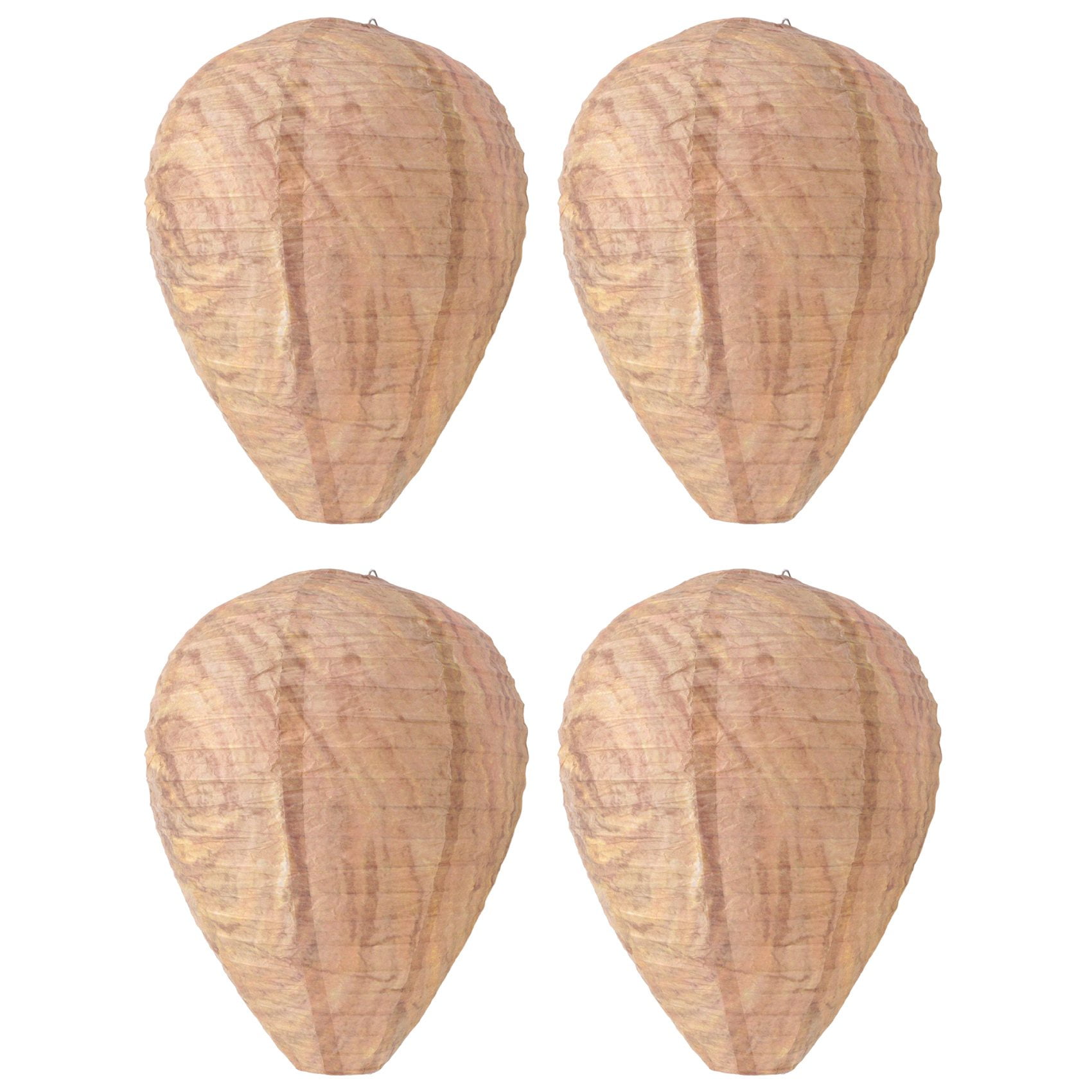 4PCS Wasp Nest,Decoy Hanging Wasp Nest Paper Decoy Safe Trap Effective