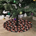 thumbnail image 2 of FMSHPON Various Santa Hats Xmas Christmas Tree Skirt Stand Mat for Holiday Party Decoration Indoor Outdoor 48 inches, 2 of 3