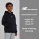 thumbnail image 5 of Sudadera con capucha New Balance para niño, mezcla de algodón y fleece, negra, 5 of 8