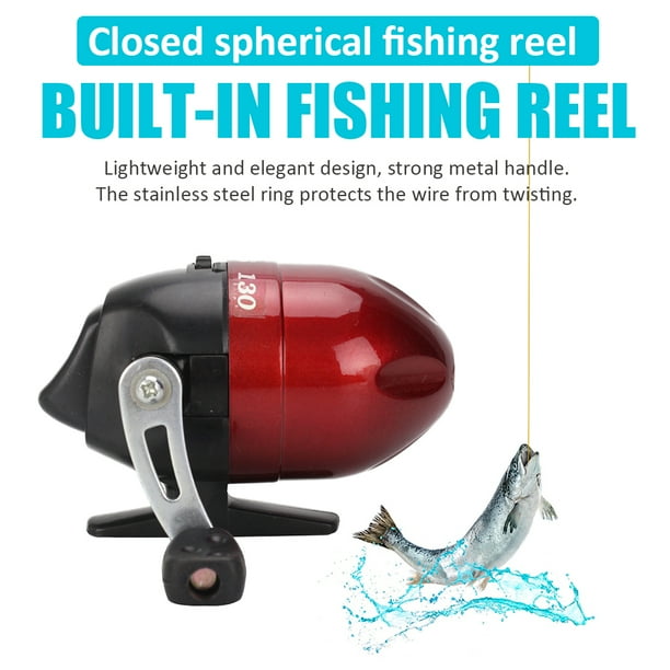 Relación de velocidad 3.1 / 1 Carretes de pesca en el mar con mosca de agua dulce Spincast cerrados Rojo Ndcxsfigh Para Estrenar
