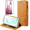 thumbnail image 1 of Samsung Galaxy S21 Plus Wallet Case With Screen protector,[RFID Blocking] Premium Leather Credit Card Holder Magnetic Flip Kickstand (Brown), 1 of 5