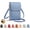 Blue, variant on Touchscreen Phone Crossbody Bag, Revlrostre Anti Theft Leather Bag, Touchscreen Crossbody Phone Purse, Anti-Theft Leather Bag