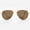 Gold, variant on Bifocal Sunglasses for Men and Women - Reader Sunglasses with Bifocals - Aviator Reading Sun Glasses with Built In Readers - Milan by VITENZI in Gold 2.75
