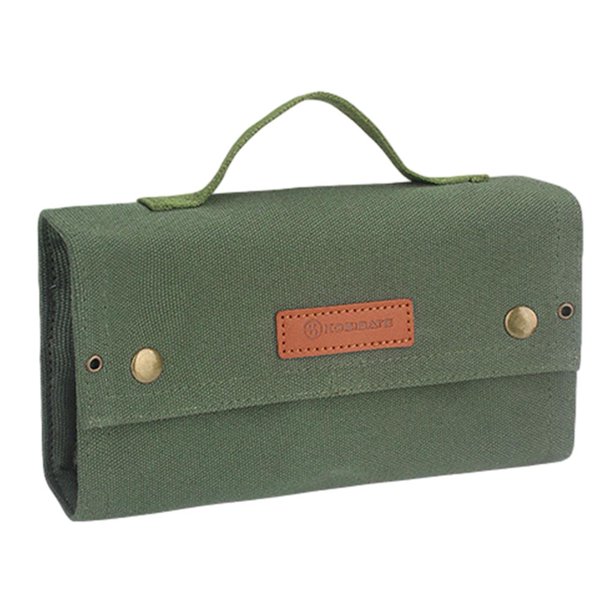 Bolsa de especias Soporte portátil Cuerda Fijación Lona Ejército Verde Verde