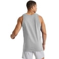 thumbnail image 3 of Hanes Essentials Men’s Tank Top Cotton Sleeveless Tee Midweight Banded Neck Armholes, 3 of 5