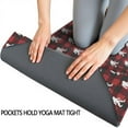 thumbnail image 3 of Red Bigfoot and Heart Pattern Hot Yoga Mat Towel Non Slip for Hot Yoga - Quick-Drying Yoga Mat Cover with 4 Corner Pockets with Travel Bag - Hot Yoga Towel Non Slip 70"x26", 3 of 6