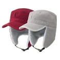 thumbnail image 4 of Men's Fleece Warm Winter Hats with Visor Windproof Earflap Skull Cap, 4 of 8