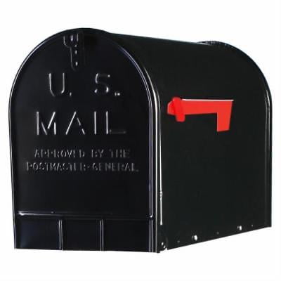 Jumbo Rural Mailbox - Black Jumbo T3 Ribbed Galvanized Steel Rural Mailbox
