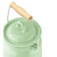 thumbnail image 4 of Novomoskovsjka Posuda Mint Coolness Enamel Milk Can with Lid 3.5 Qt (3.3 L) Enameled Steel Milk Canister Kitchen Milk Keeper Milk Bucket Milk Container, Vintage Style, Green, 4 of 6