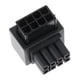 thumbnail image 4 of Adaptador de corriente Hugo Conector de dirección portátil 8 pines hembra a 8 pines macho Negro, 4 of 10