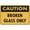 Warning Sign 4, variant on Caution Broken Glass Sign - 8"x12" Tin Metal Warning Vintage Wall Decor for Home Farm Bar Coffee Shop Club Indoor Outdoor
