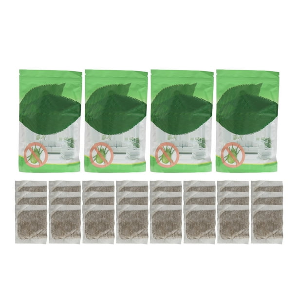 Bolsa de eliminación de ácaros de 24 piezas, ingrediente vegetal puro, paquete de control de ácaros portátil y compacto para ropa de cama del hogar, plantas