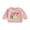 Pink, variant on Toddler Baby Girl Easter Outfit Sequin Letter Embroidery Long Sleeve Crewneck Sweatshirt Tops Cute Spring Clothes