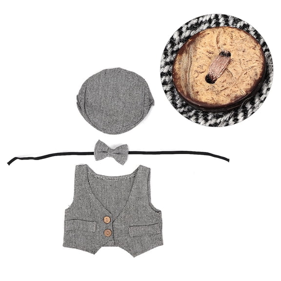Conjunto de ropa para niños, chaleco de tres piezas, ropa para bebés del mes de los niños, ropa para bebés creada con maestría