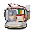 thumbnail image 2 of Insulated Lunch Bag 6L Leak-Proof Lunch Box with Shoulder Strap Multiple Pockets Lunch Tote Black Cat Wearing A Witch Hat, 2 of 9