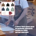thumbnail image 2 of 1. Heavy Duty Canvas Apron Thickened for Gardening Cooking Salon, Adjustable Belt & Multi-Pocket Design, 2 of 8