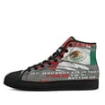 thumbnail image 3 of My Heart Is In Mexico High Top Canvas Shoes Sneakers Black Size 13, 3 of 7
