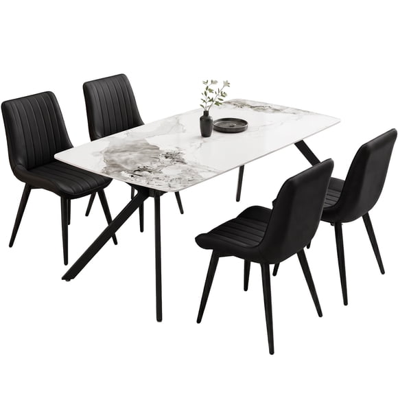 Mesa de Comedor de Marmol Granito Premium Houzer 162x90x74
