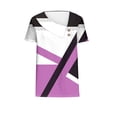 thumbnail image 5 of Tops de Algodón para Mujeres Cuello en V Casual de Manga Corta, Imitación Algodón Primavera Y Blusa de Verano, 5 of 5