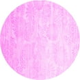 thumbnail image 1 of Ahgly Company Indoor Round Abstract Pink Contemporary Area Rugs, 4' Round, 1 of 4