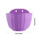 thumbnail image 3 of CaiYueKe Large Rattan Textured Semi Circular Wall Mounted Plastic Planter Hanging Flower Pot for Indoor Outdoor Home Garden Decor Decorative Plant Holder Basket for Balcony Patio, 3 of 7