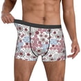 thumbnail image 2 of Kdxio Men's Boxer Briefs with Abstract Floral Print - Comfortable and Breathable Underwear for Everyday Wear, 2 of 7