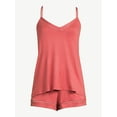 thumbnail image 3 of Joyspun Women's Knit Camisole and Shorts Pajama Set, 2-Piece, Sizes S to 3X, 3 of 6