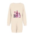 thumbnail image 4 of Pisexur Robe de Noël pour Femmes Mode Imprimé Arbre de Noël Col Rond Robe Chandail en Molleton Décontractée Manches Longues Robe de Fête d'Automne Mini Robe, 4 of 4