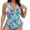 503_Blue, variant on Lroveb Tankini Swimsuits for Women Plus Size Floral Print Set Ha Lter Tops Bikini Bathing Suits 2 Piece Swimsuit Push Up Swimwear