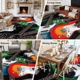 thumbnail image 5 of Guitar Area Rugs 5'x8', Washable Small Throw Rugs for Classroom Bedroom, Cartoon Modern Colorful Guitars Indoor Outdoor Rug Non-Slip Low Pile Carpet Runner Reversible Floor Mats, 5 of 8