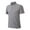 Dark Gray, variant on Zylanna Men's Button Polo Shirts Tee, Solid Color Short Sleeve Turndown Collar Summer Casual Pullover for Men Black Size 2XL