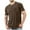 Brown, variant on COSFO Pullover Men's Shirts Crew Neck Solid Casual Short Sleeve Tops with Pocket Workout Loose Classic T-Shirt