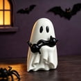 thumbnail image 6 of Tuvgenk Cute Ghost With Black Cat Resin Figurines Halloween Mini Decor Statues For Tabletop And Shelf Ornament, 6 of 6