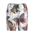 thumbnail image 4 of Gaeub Vintage Butterflies Printed Men's Short Pajama Pants, Lightweight Lounge & Sleep Bottoms Keep You Cool - 3X-Large, 4 of 9