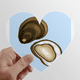 thumbnail image 1 of Salmón de mar Calcomanías cardíacas,calcomanías para equipaje, 1 of 3