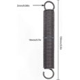 thumbnail image 2 of 2-Pack Double Hook Extension Springs, 2x18x150mm Steel Compressed Springs for DIY Projects & Repairs, 2 of 5