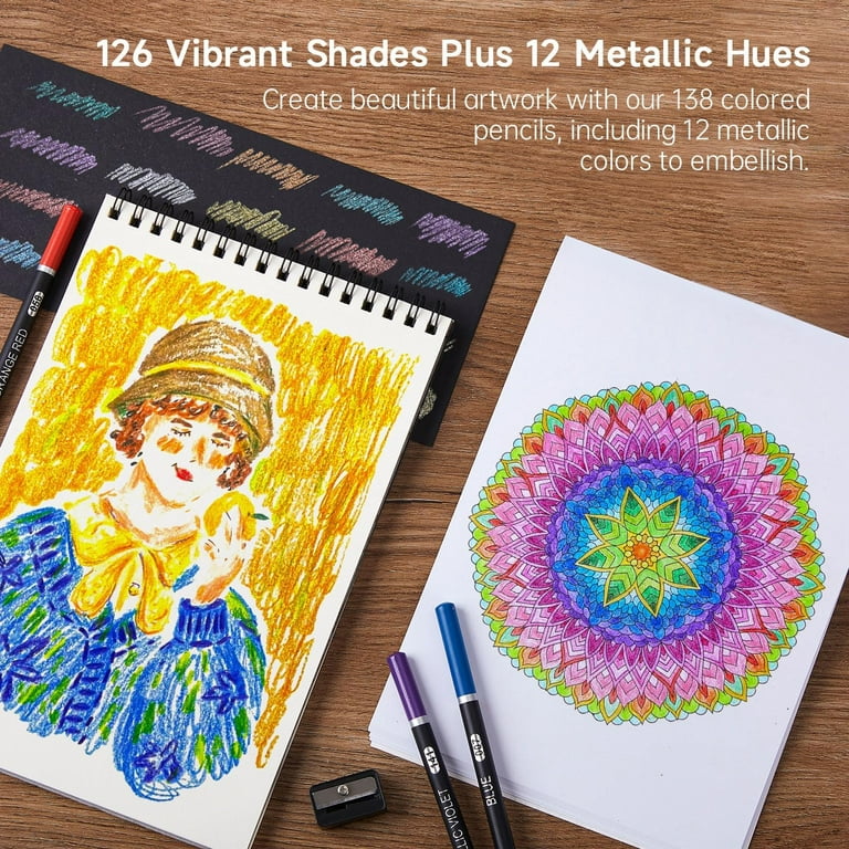 Shuttle Art 180 Colored Pencils, Soft Core Coloring Pencils Set with 4  Sharpeners, Professional Color Pencils for Artists Kids Adults Coloring  Sketching and Drawing - Yahoo Shopping