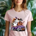 thumbnail image 5 of Cute Ghost Trick or Treat Shirt, Halloween Car Ride T-Shirt, Navy, Size 3XL, 5 of 6