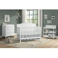thumbnail image 3 of Oxford Baby Emerson 4-in-1 Convertible Crib, Snow White, GREENGUARD Gold Certified, Wooden Crib, 3 of 12