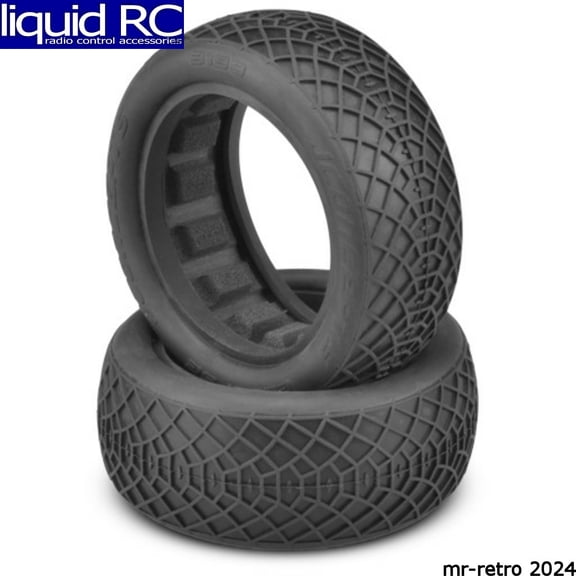 JConcepts 3198-06 Ellipse Silver Compound Tires Fits 2.2 Buggy 4WD Front Wheel