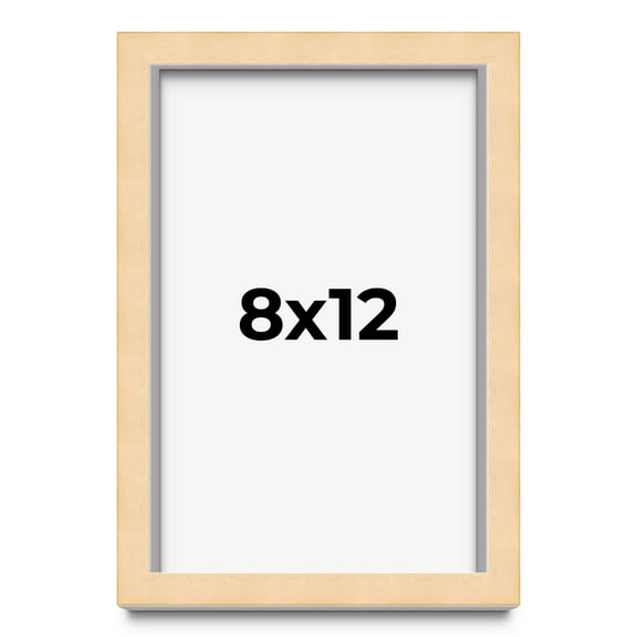 8x12 Shadow Box Frame Brown | 0.875 Inches Deep Real Wood Contemporary Shadowbox Display Frame | UV