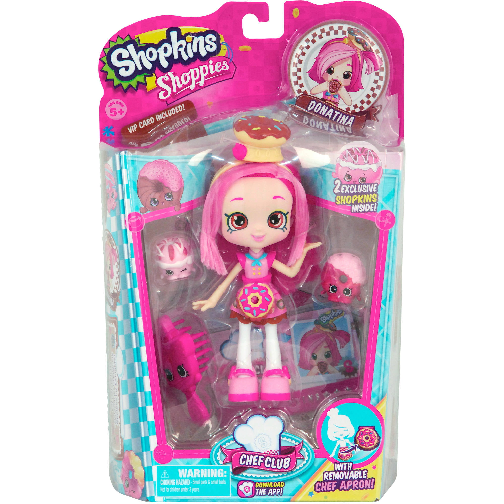 BRAND NEW * SHOPKINS SHOPPIES PAM CAKE INCLUDES 2 EXCLUSIVE SHOPKINS 