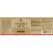 Solgar Vitamin E 200 IU - 100 Softgels