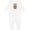 AA-White, variant on Love My Golden Doodle Brown Baby Romper Coveralls