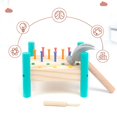 thumbnail image 4 of Banco de martillos de madera tradicional para niños pequeños, juego divertido, Learn Hitten Children Kid Baby Feliz Sencillez, 4 of 5