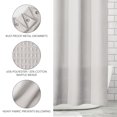 thumbnail image 5 of mDesign Cotton Waffle Knit Shower Curtain for Bathroom, 72" x 72", Cloud Gray, 5 of 8