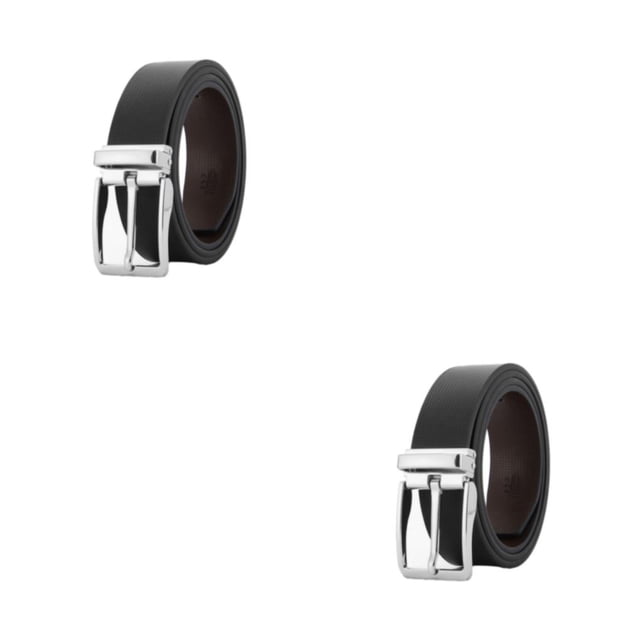 braveheart Mens Accessories Modern And Versatile Needle Buckle Belt For Everyday Preferred L63 Chromium Black 2Set
