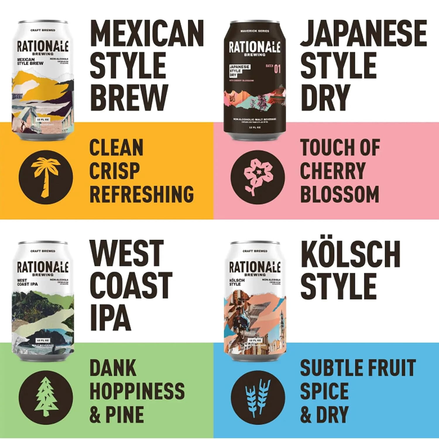 Rationale Variety Non Alcoholic 12pk